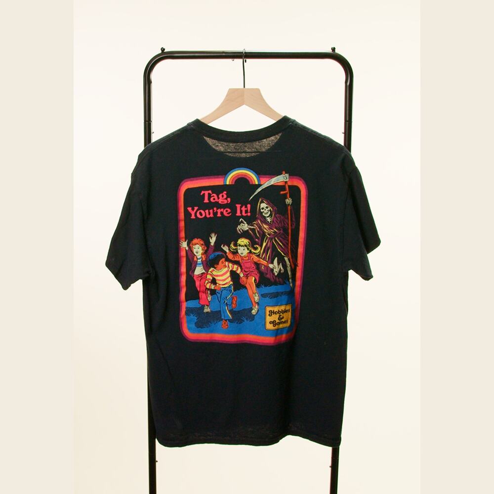 Steven Rhodes Tag You’re It Grim Reaper Graphic T-Shirt - Estimated size M